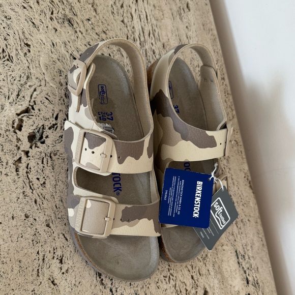 Birkenstock Milano Soft Footbed Birko-Flor Sandals. MSRP $120 - Picture 7 of 17